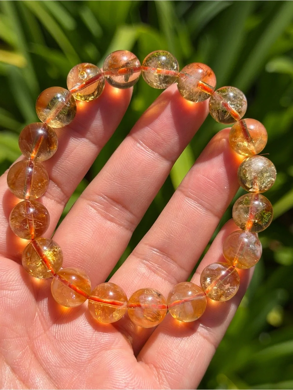 11mm Golden Citrine Stretch Bracelet 2058